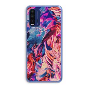 CaseCompany Pink Orchard: Xiaomi Redmi 9T Transparant Hoesje
