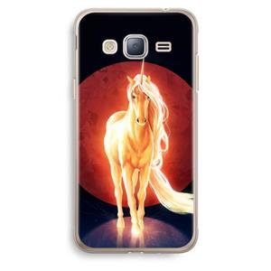 CaseCompany Last Unicorn: Samsung Galaxy J3 (2016) Transparant Hoesje