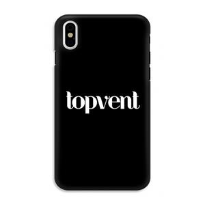 CaseCompany Topvent Zwart: iPhone X Tough Case