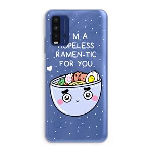 CaseCompany I'm A Hopeless Ramen-Tic For You: Xiaomi Redmi 9T Transparant Hoesje
