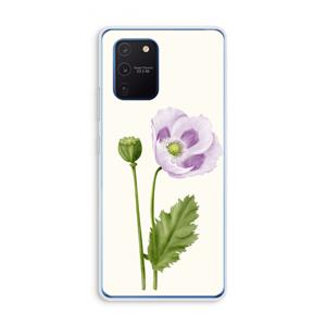 CaseCompany Purple poppy: Samsung Galaxy Note 10 Lite Transparant Hoesje