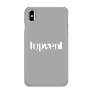 CaseCompany Topvent Grijs Wit: iPhone X Tough Case