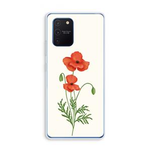 CaseCompany Red poppy: Samsung Galaxy Note 10 Lite Transparant Hoesje