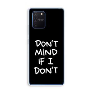CaseCompany Don't Mind: Samsung Galaxy Note 10 Lite Transparant Hoesje