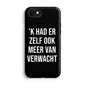 CaseCompany Meer verwacht - Zwart: iPhone SE 2020 Tough Case