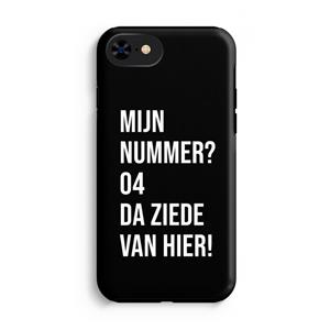 CaseCompany Da ziede van hier - Zwart: iPhone SE 2020 Tough Case