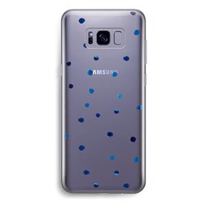 CaseCompany Blauwe stippen: Samsung Galaxy S8 Plus Transparant Hoesje