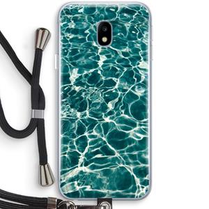 CaseCompany Weerkaatsing water: Samsung Galaxy J3 (2017) Transparant Hoesje met koord