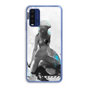 CaseCompany I will not feel a thing: Xiaomi Redmi 9T Transparant Hoesje