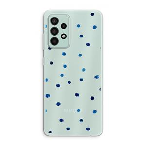 CaseCompany Blauwe stippen: Samsung Galaxy A52s 5G Transparant Hoesje