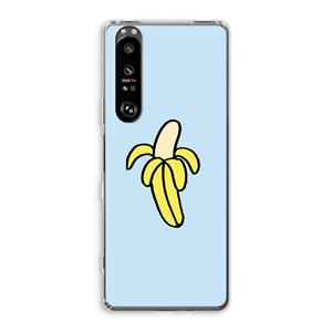 CaseCompany Banana: Sony Xperia 1 III Transparant Hoesje