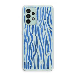 CaseCompany Blauwe nerven: Samsung Galaxy A52s 5G Transparant Hoesje