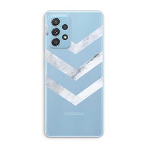 CaseCompany Marmeren pijlen: Samsung Galaxy A73 Transparant Hoesje