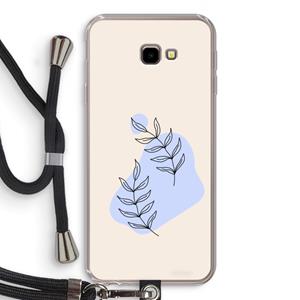 CaseCompany Leaf me if you can: Samsung Galaxy J4 Plus Transparant Hoesje met koord