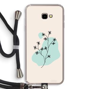 CaseCompany Love your petals: Samsung Galaxy J4 Plus Transparant Hoesje met koord