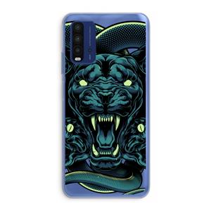 CaseCompany Cougar and Vipers: Xiaomi Redmi 9T Transparant Hoesje