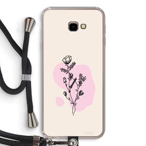 CaseCompany Roses are red: Samsung Galaxy J4 Plus Transparant Hoesje met koord
