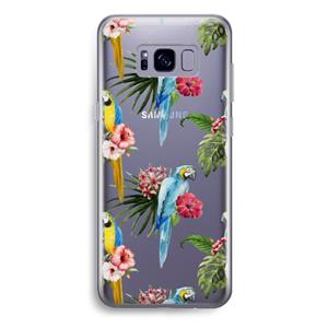 CaseCompany Kleurrijke papegaaien: Samsung Galaxy S8 Plus Transparant Hoesje