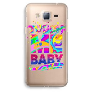 CaseCompany Touch Me: Samsung Galaxy J3 (2016) Transparant Hoesje