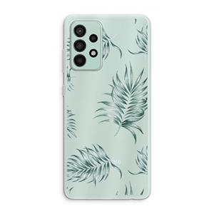 CaseCompany Simple leaves: Samsung Galaxy A52s 5G Transparant Hoesje