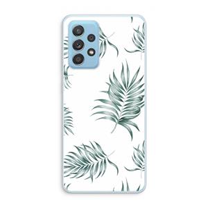 CaseCompany Simple leaves: Samsung Galaxy A73 Transparant Hoesje