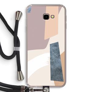 CaseCompany Luca: Samsung Galaxy J4 Plus Transparant Hoesje met koord