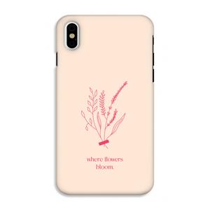 CaseCompany Where flowers bloom: iPhone X Tough Case