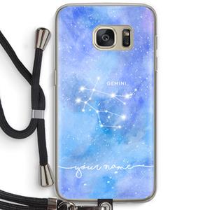 CaseCompany Sterrenbeeld - Licht: Samsung Galaxy S7 Transparant Hoesje met koord