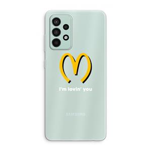 CaseCompany I'm lovin' you: Samsung Galaxy A52s 5G Transparant Hoesje