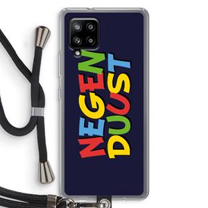 CaseCompany 90's One: Samsung Galaxy A42 5G Transparant Hoesje met koord