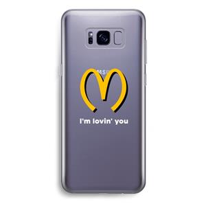 CaseCompany I'm lovin' you: Samsung Galaxy S8 Plus Transparant Hoesje