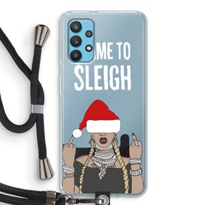 CaseCompany Came To Sleigh: Samsung Galaxy A32 4G Transparant Hoesje met koord