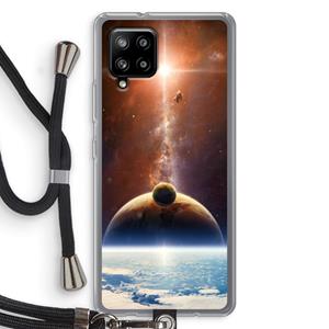 CaseCompany Omicron 2019: Samsung Galaxy A42 5G Transparant Hoesje met koord