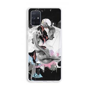 CaseCompany Camouflage de sommeil: Galaxy A71 Transparant Hoesje