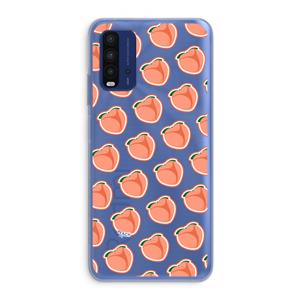 CaseCompany Just peachy: Xiaomi Redmi 9T Transparant Hoesje