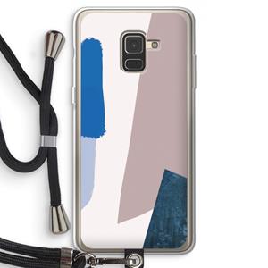 CaseCompany Lapis: Samsung Galaxy A8 (2018) Transparant Hoesje met koord