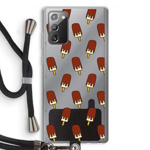CaseCompany Yummy: Samsung Galaxy Note 20 / Note 20 5G Transparant Hoesje met koord
