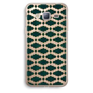 CaseCompany Moroccan tiles: Samsung Galaxy J3 (2016) Transparant Hoesje