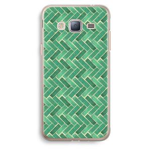 CaseCompany Moroccan tiles 2: Samsung Galaxy J3 (2016) Transparant Hoesje