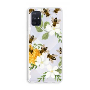 CaseCompany No flowers without bees: Galaxy A71 Transparant Hoesje