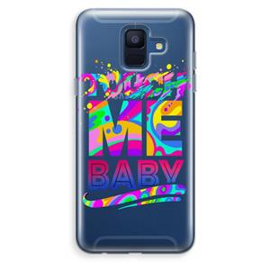 CaseCompany Touch Me: Samsung Galaxy A6 (2018) Transparant Hoesje