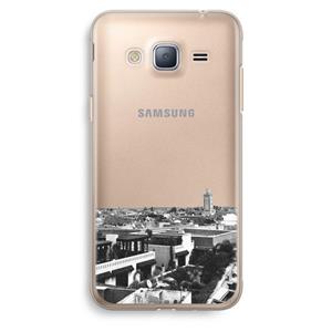 CaseCompany Marrakech Skyline : Samsung Galaxy J3 (2016) Transparant Hoesje