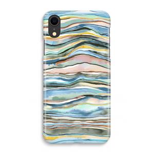 CaseCompany Watercolor Agate: iPhone XR Volledig Geprint Hoesje