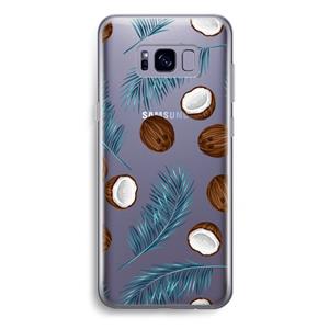 CaseCompany Kokosnoot roze: Samsung Galaxy S8 Plus Transparant Hoesje