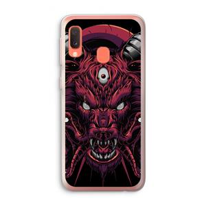 CaseCompany Hell Hound and Serpents: Samsung Galaxy A20e Transparant Hoesje