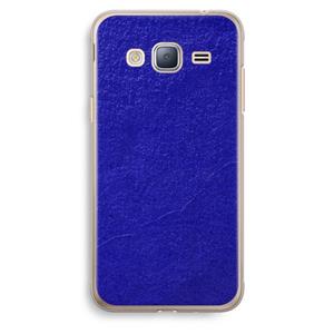 CaseCompany Majorelle Blue: Samsung Galaxy J3 (2016) Transparant Hoesje