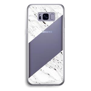 CaseCompany Biggest stripe: Samsung Galaxy S8 Plus Transparant Hoesje