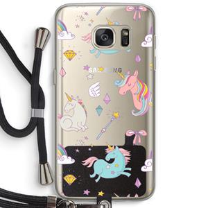 CaseCompany Fantasiewereld: Samsung Galaxy S7 Transparant Hoesje met koord