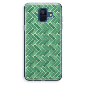 CaseCompany Moroccan tiles 2: Samsung Galaxy A6 (2018) Transparant Hoesje