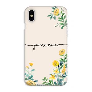 CaseCompany Gele bloemen: iPhone XS Tough Case